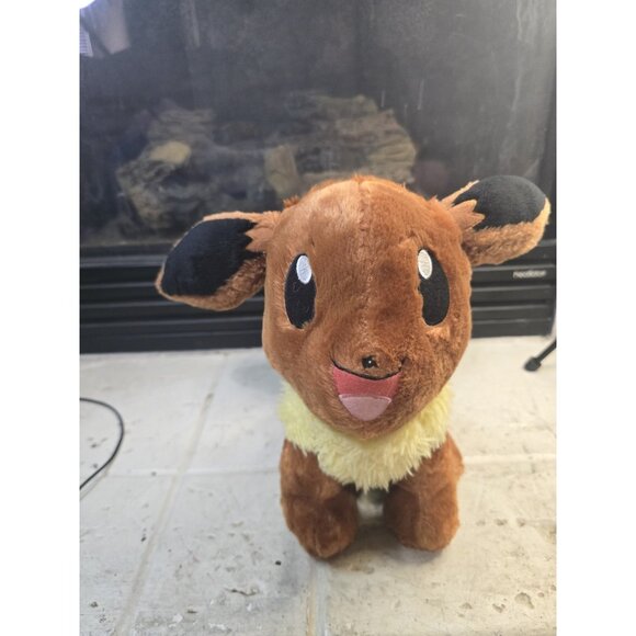 Build A Bear Pokemon Eevee Plush Stuffed Animal No Sound BAB 16" Stuffie - Picture 1 of 11